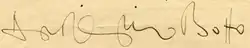 signature d'António Botto