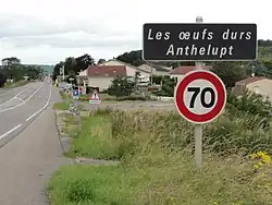 Entrée des Œufs durs d'Anthelupt.