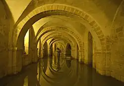 Voûte normande dans la crypte