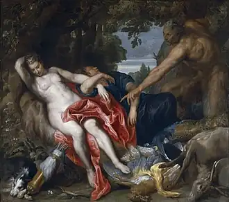 Diane, nymphe et satyre1622-1623, Madrid