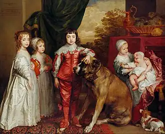 Les Cinq Enfants de Charles Ier (1637), par Antoine van Dyck.