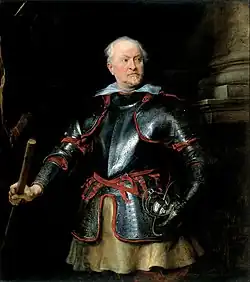 Antoine van Dyck,Portrait d'un gentilhomme vêtu d'une armure (1616-1627)