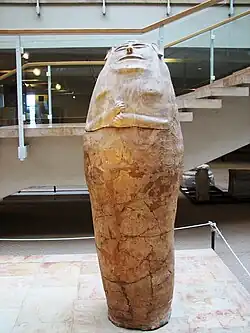 Cercueil anthropoïde de l'âge du bronze tardif de Deir al-Balah.