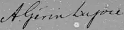 signature d'Antoine Gérin-Lajoie