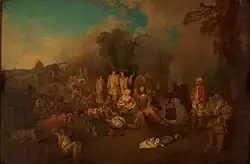 Le Camp volant, Antoine Watteau