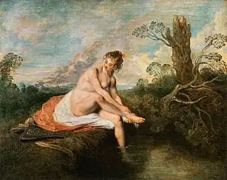 Diane au bain, 1715-1716, Louvre.