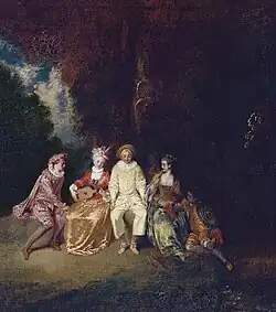 Pierrot content, vers 1712, musée Thyssen-Bornemisza, Madrid