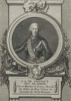Louis-Antoine de Gontaut (1701-1788), 6e duc de Biron, maréchal de France