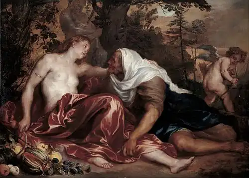 Vertumne et Pomone, 1625, Gênes