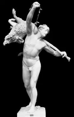 Retour de la chasse au sanglier (Salon de 1891), plâtre.