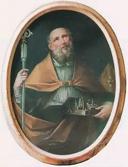 San Possidonio protettore della MirandolaXVIIIe siècle.