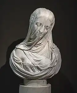 La Dame voilée par Antonio Corradini 1772