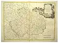 carte de 1779 du royaume de Bohême.