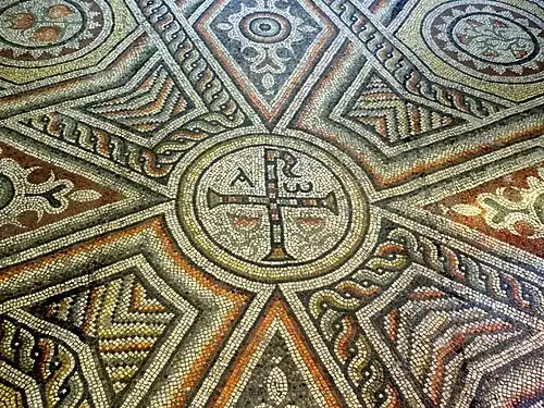 Mosaîque de Syrie, IVe&nbsp;siècle,église d'Antony.