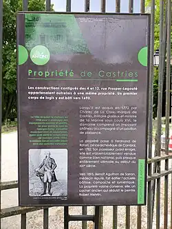 Panneau explicatif (no&nbsp;2 à 12).