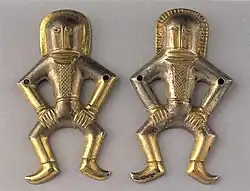 Deux pièces du trésor de Martynivka, habituellement attribué aux Antes, VIe siècle