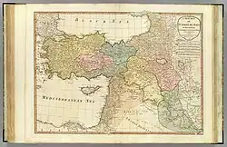 Une carte détaillée de la Palestine du 18e siècle