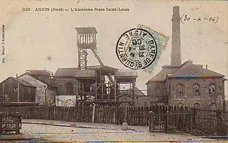 La fosse Saint-Louis vers 1906.