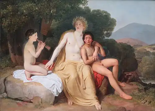 Apollon, Hyacinthe et Cyparisse, Alexandre Ivanov, 1834.