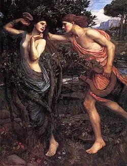 Apollon et Daphné de John William Waterhouse, 1908