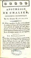 Apothéose patriotique de Chalier par Capinaud. ADRML.