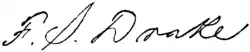 signature de Francis Samuel Drake (historien)