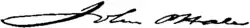 signature de John Parker Hale
