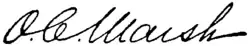signature d'Othniel Charles Marsh