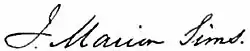 Signature de James Marion Sims