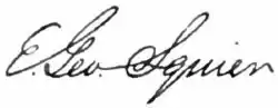 signature d'Ephraim George Squier