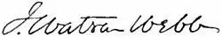 signature de James Watson Webb