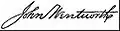 Signature de John Wentworth