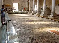 Pavement du sol en mosaïques