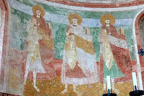 Trois des martyrs du registre inférieur