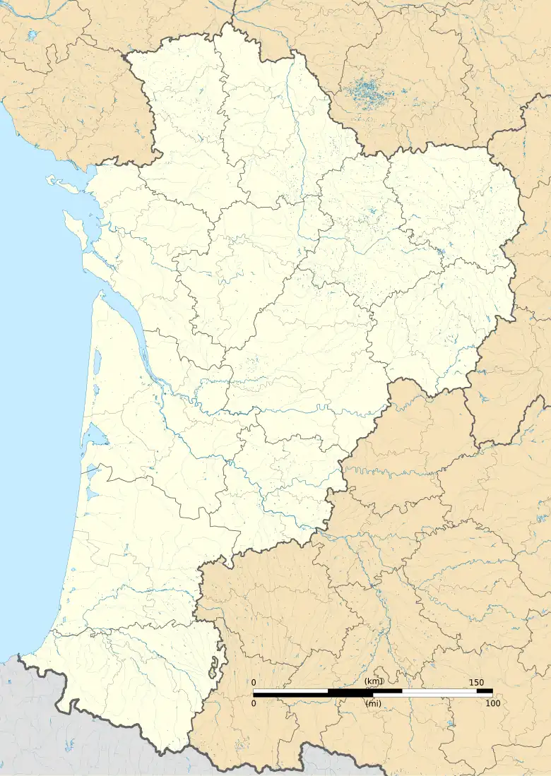 Voir sur la carte administrative de Nouvelle-Aquitaine