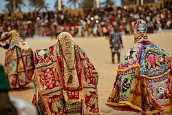 Animations des Egungun au sein de l'Arène de Ouidah le 11 janvier 2025.