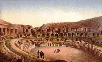 Les arènes au début du XIXe&nbsp;siècle.