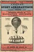 Expérience publique auxArènes du sport aéronautique sous la direction de Eugène Godard AinéParis, 1885