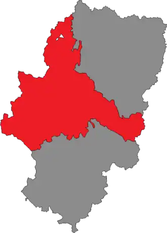 Carte de la circonscription.