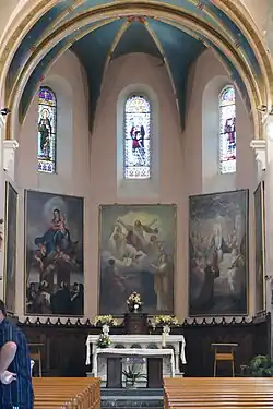 Le chœur de l'église ...