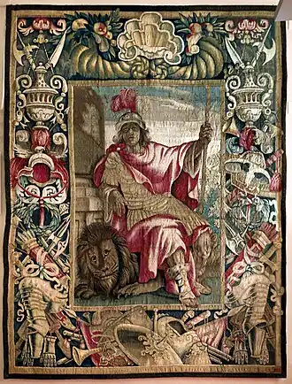 Allégorie de la Forteresse et Trionphes sur le dessin d'Agostino Melissi (attr.), 1653-1654 (Florence).