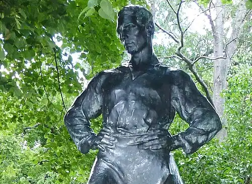 Le Travailleur statue de Gottfrid Larsson&nbsp;(en).