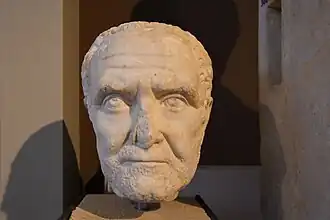 Tête d'un vieil homme (IIIe&nbsp;siècle).