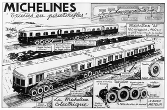 Affiche sur l'architecture mécanique détaillée des Michelines 23 et 136.