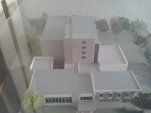 Maquette de l'édifice.