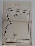Plan du cimetière en 1778