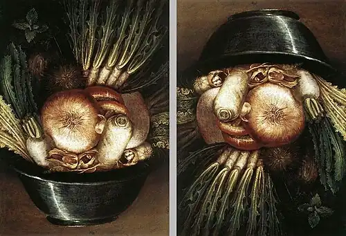 Arcimboldo (envers et endroit par jeu de miroir)