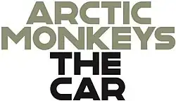 Logo d'Arctic Monkeys pour The Car. Il y est inscrit Arctic Monkeys The Car