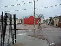 Fronton de pelote basque Zazpiak Bat à Saint-Pierre