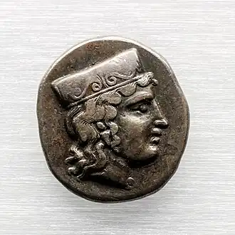 Drachme d'Argos représentant à l'avers Héra de profil. Vers 421-350 av. J.-C. Collections d'Antiquités de l'État bavarois.